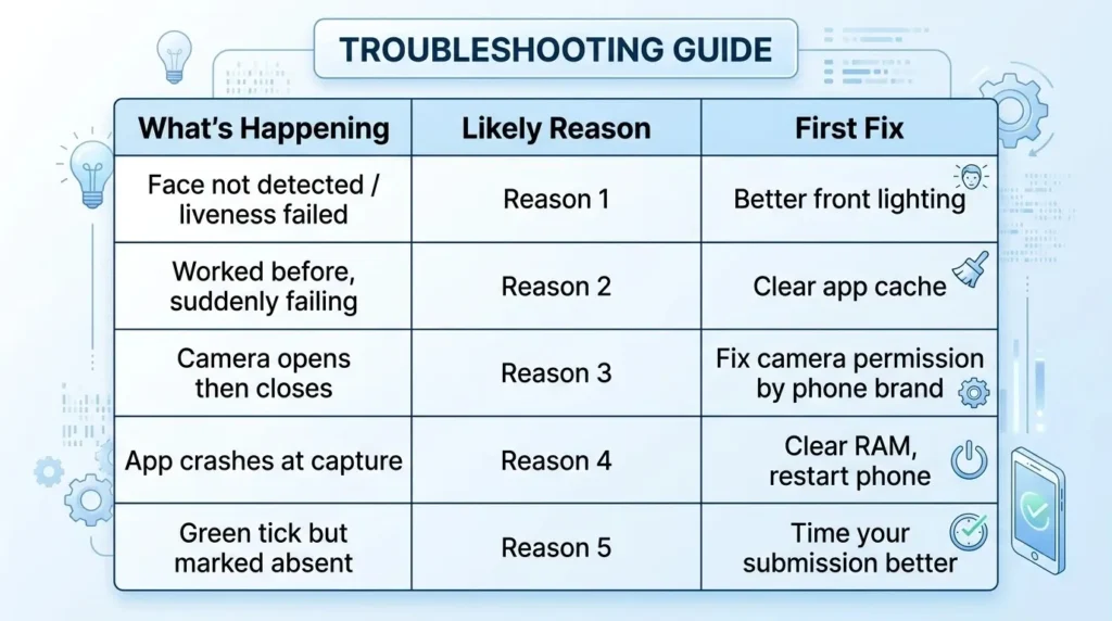 image showing the clear summary table